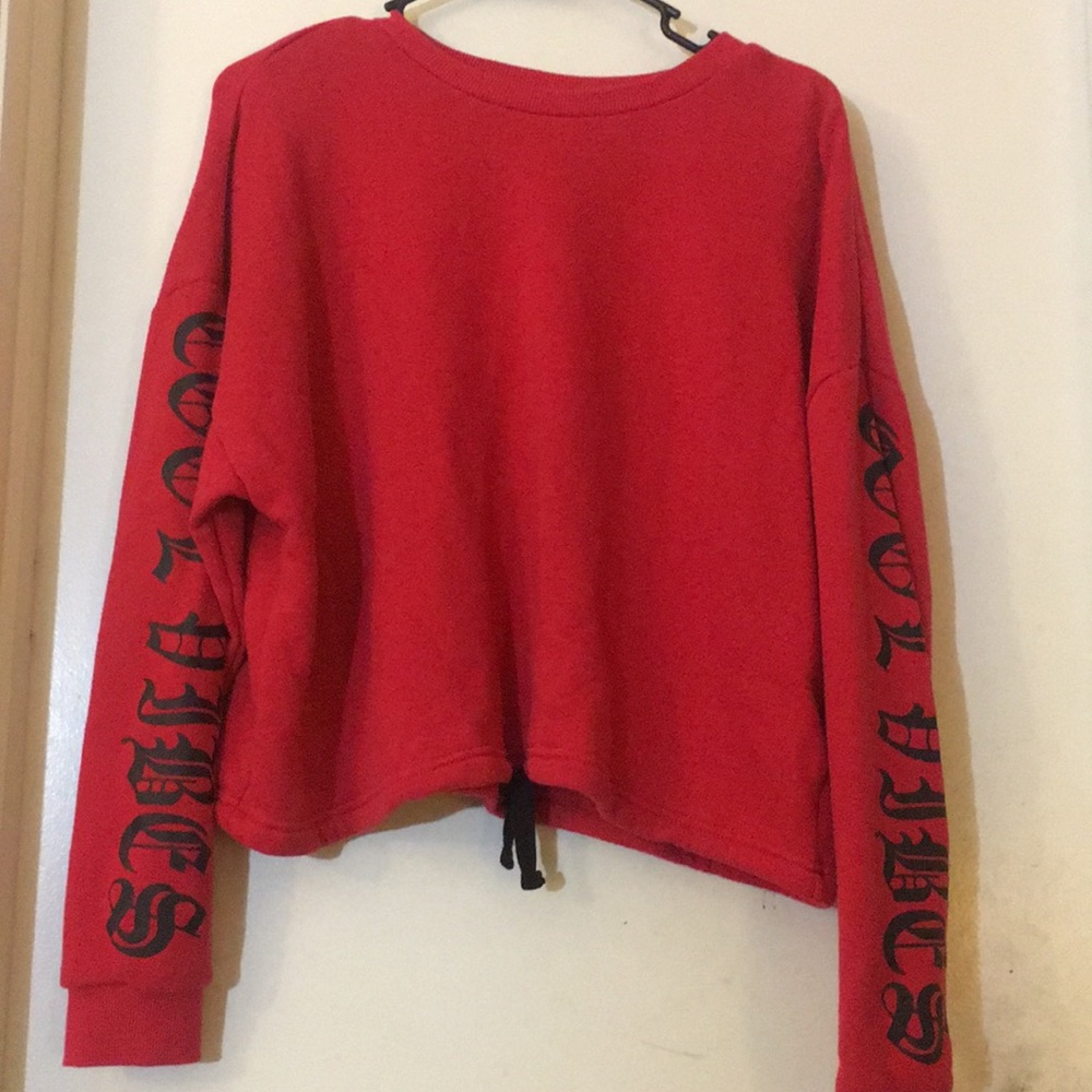 Red Graphic Sweater